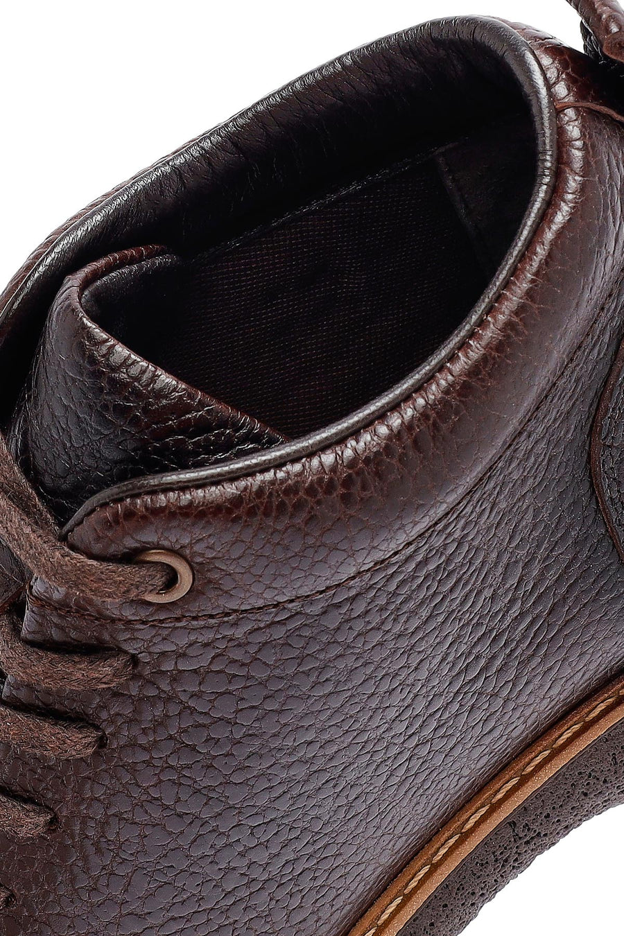 Men's Brown Lace-Up Leather Casual Boots