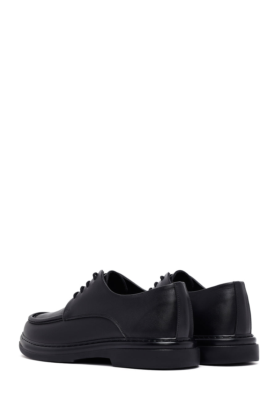 Men's Black Lace Up Leather Casual Shoes