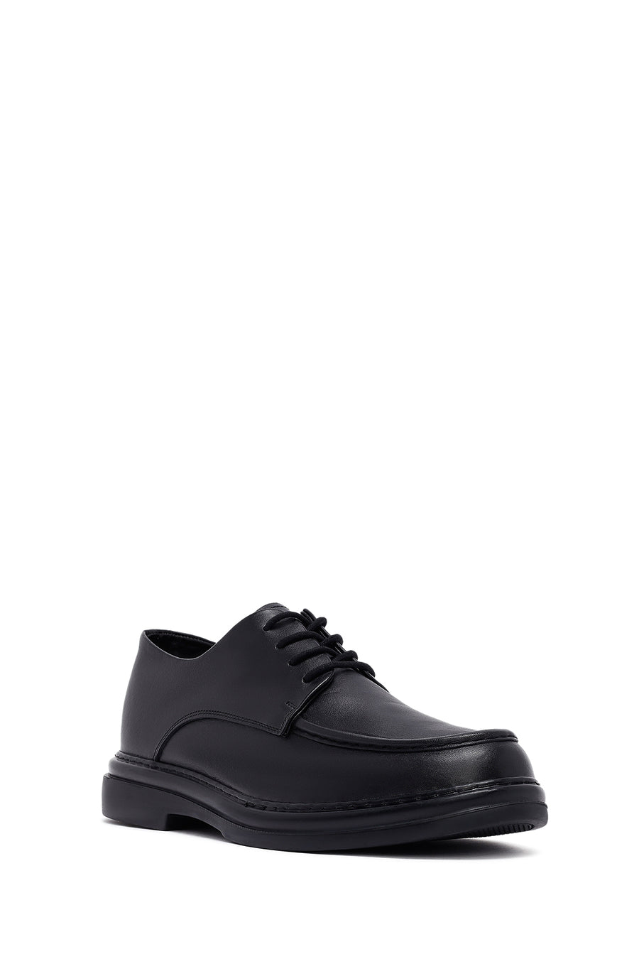 Men's Black Lace Up Leather Casual Shoes