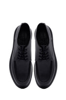 Erkek Siyah Bağcıklı Deri Casual Ayakkabı | Derimod