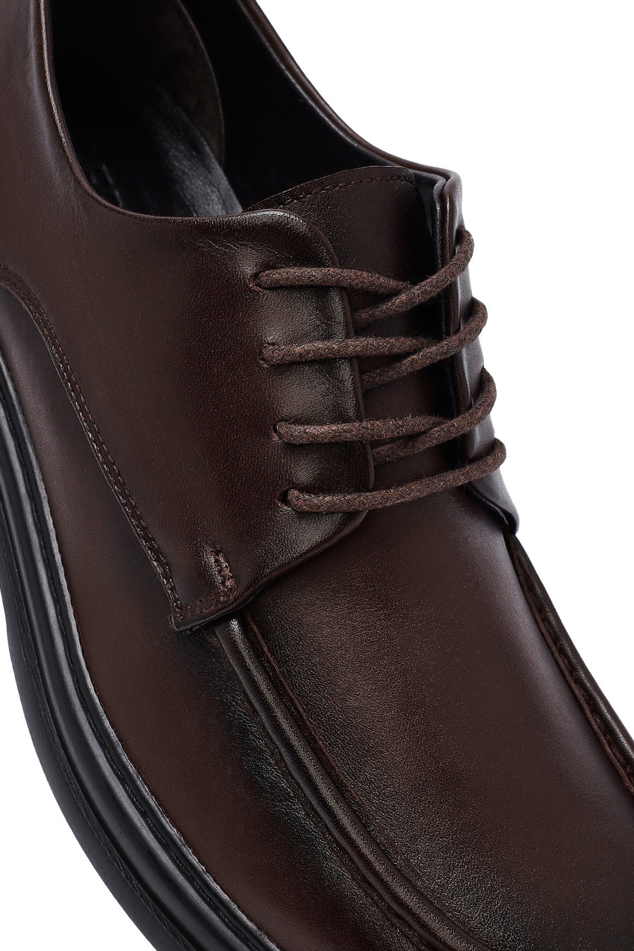 Men's Brown Lace Up Leather Casual Shoes