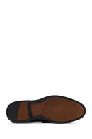 Men's Black Buckled Leather Loafer | Derimod