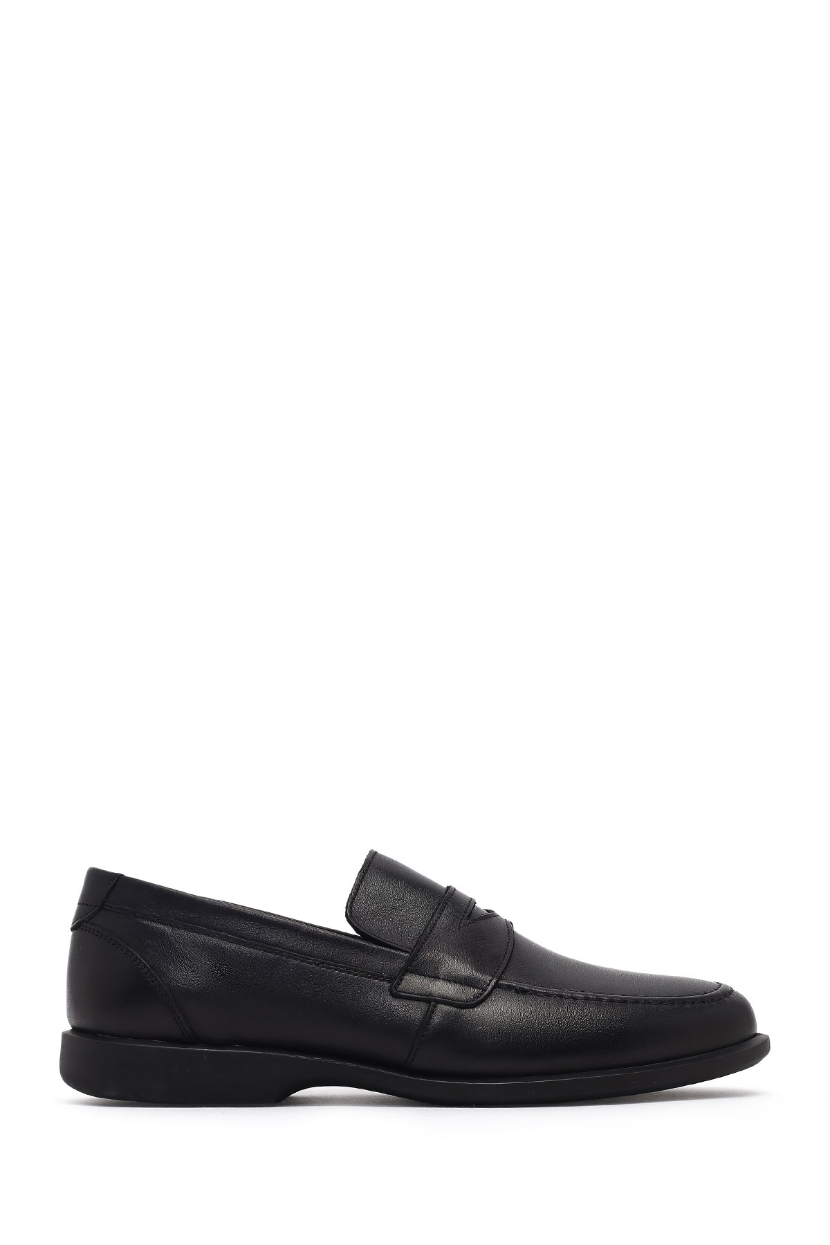 Male Black Leather Classic Loafer 25WFD670118 | Derimod