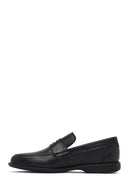 Male Black Leather Classic Loafer | Derimod