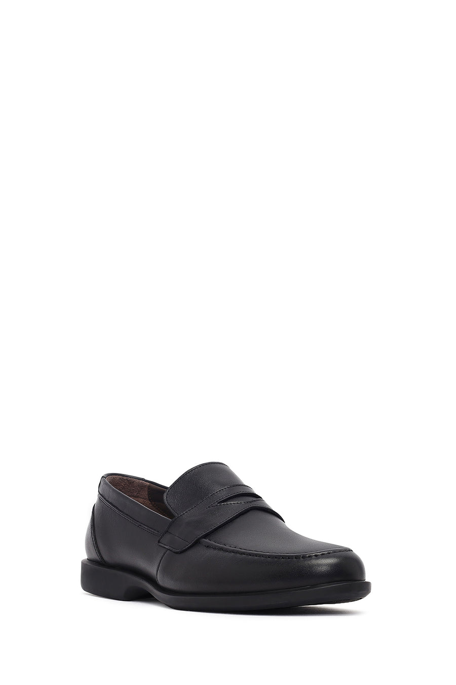 Erkek Siyah Deri Klasik Loafer