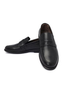 Male Black Leather Classic Loafer | Derimod