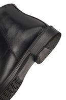 Men's Black Zippered Leather Casual Boots | Derimod