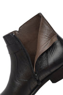 Erkek Siyah Toka Detaylı Fermuarlı Deri Klasik Bot | Derimod