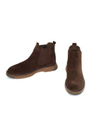 Erkek Kahverengi Süet Deri Chelsea Bot | Derimod