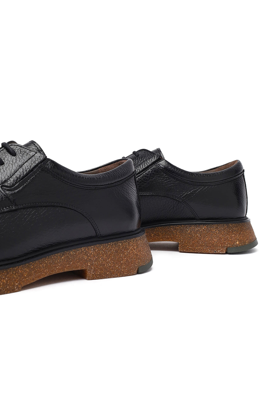 Men's Black Lace Up Leather Casual Shoes