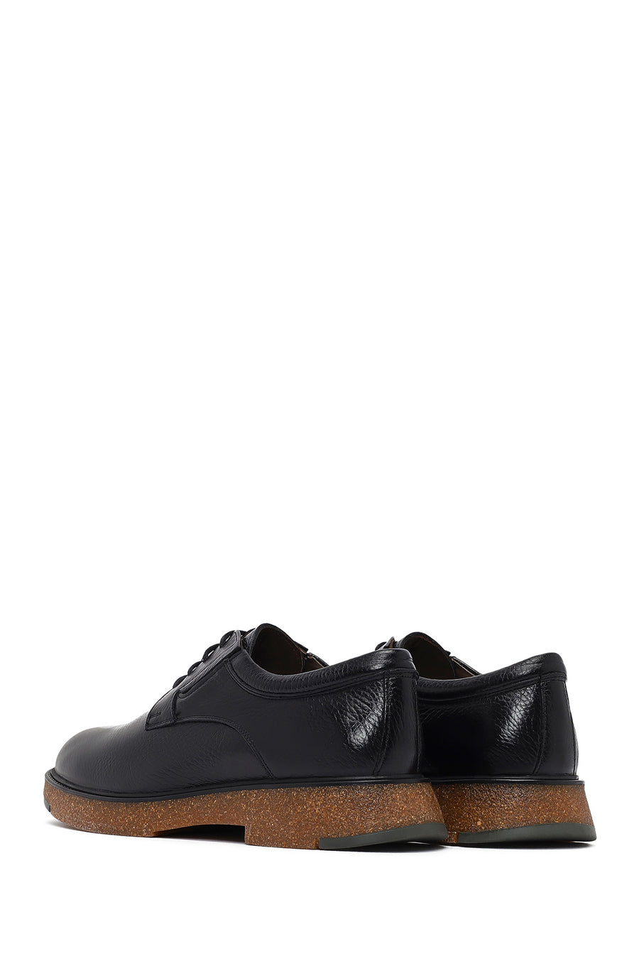 Men's Black Lace Up Leather Casual Shoes