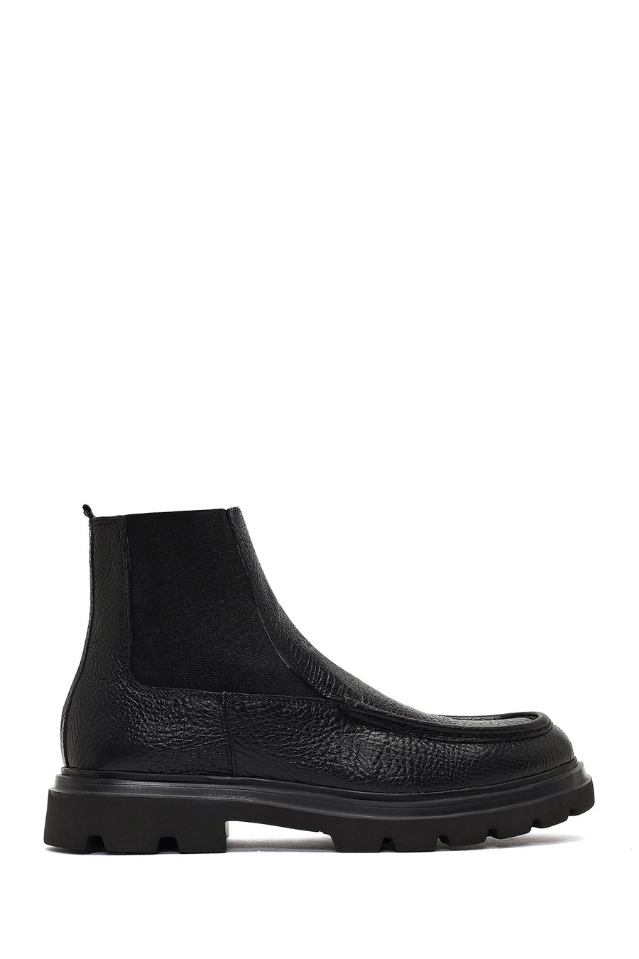 Male Black Leather Chelsea Boots 25WFD6709FT | Derimod