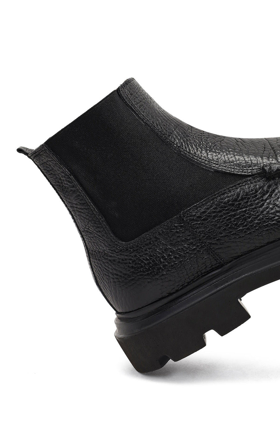 Male Black Leather Chelsea Boots