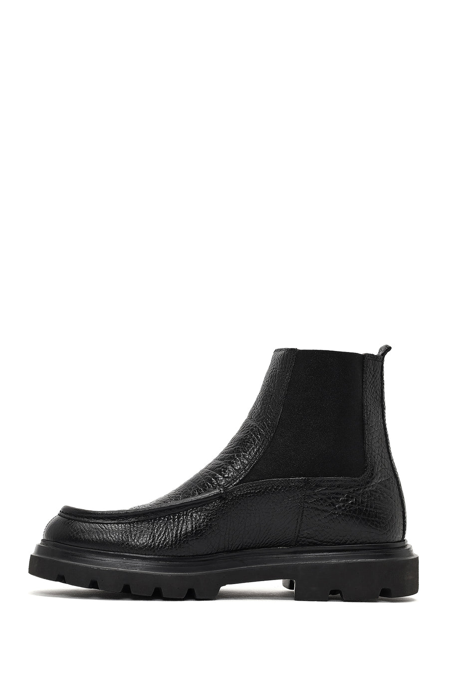 Male Black Leather Chelsea Boots