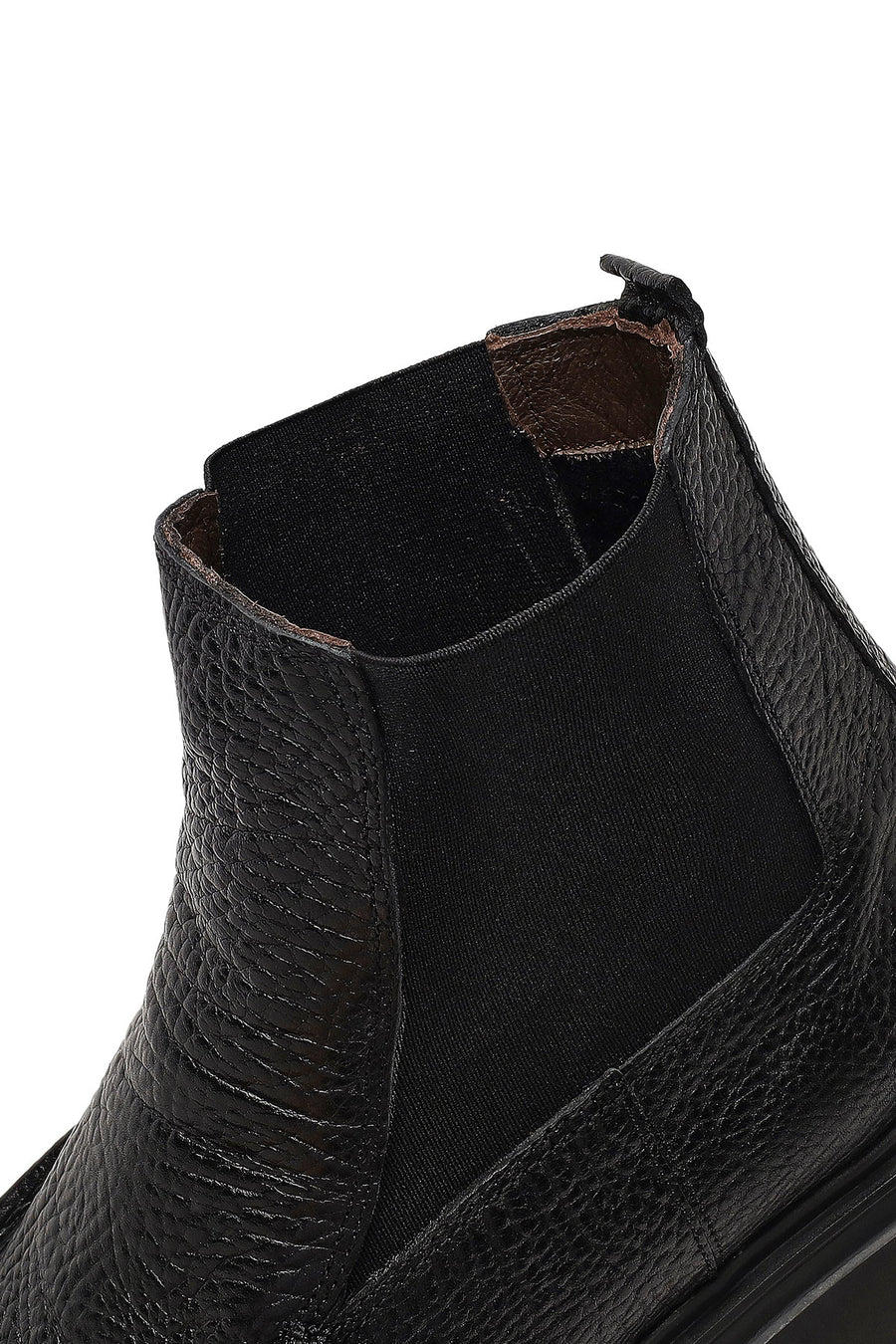 Male Black Leather Chelsea Boots