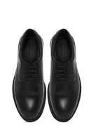 Erkek Siyah Bağcıklı Deri Casual Ayakkabı | Derimod