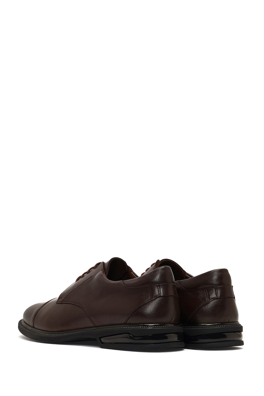 Men's Brown Lace-Up Leather Casual Shoes