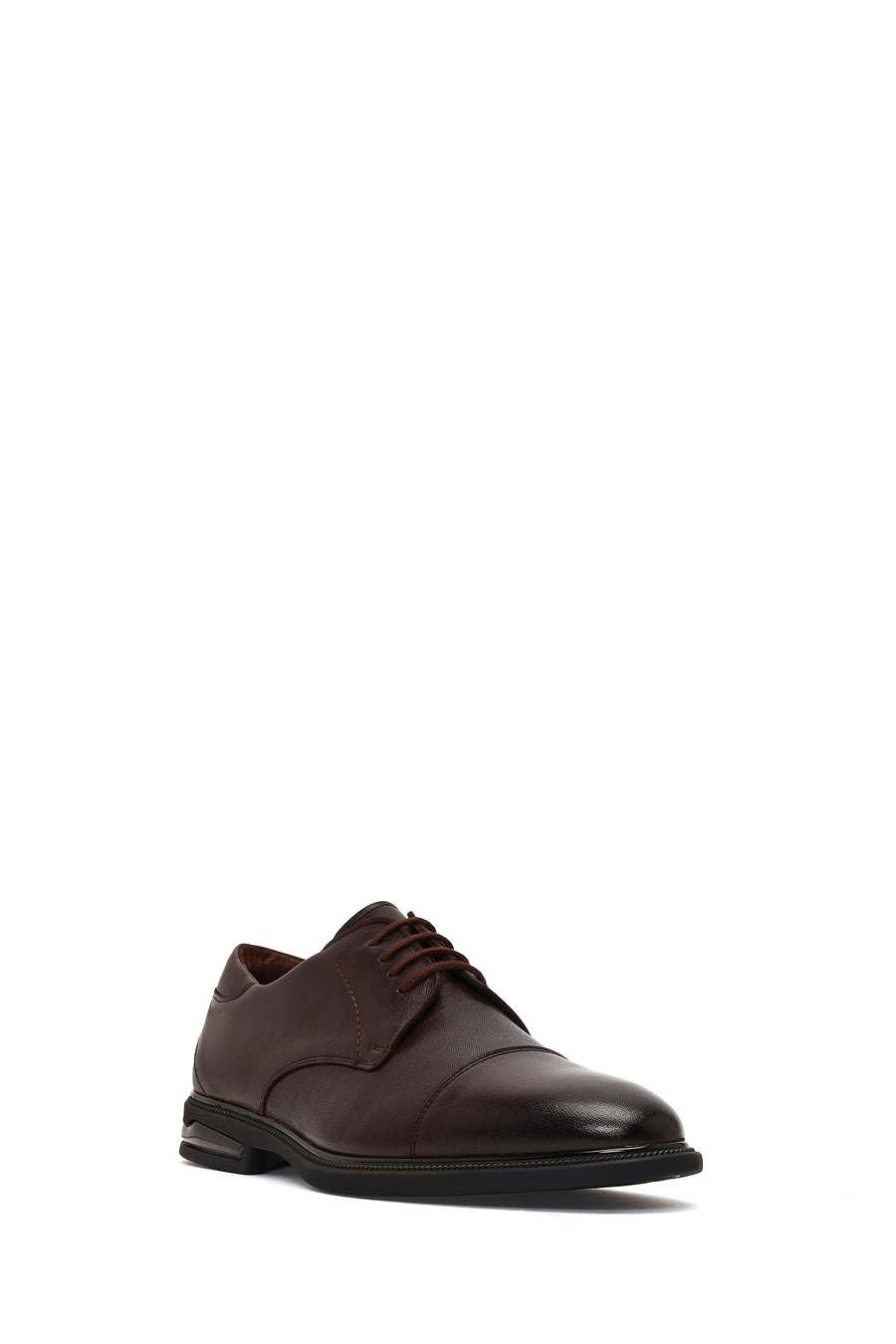 Men's Brown Lace-Up Leather Casual Shoes