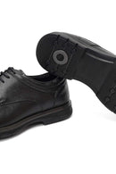 Erkek Siyah Bağcıklı Deri Casual Ayakkabı | Derimod