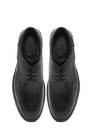 Erkek Siyah Bağcıklı Deri Casual Ayakkabı | Derimod