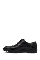Men's Black Thick-Soled Leather Casual Shoes | Derimod