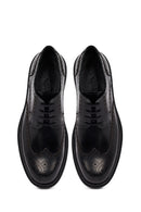 Men's Black Thick-Soled Leather Casual Shoes | Derimod