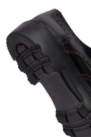 Men's Black Thick-Soled Leather Casual Shoes | Derimod