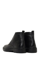 Men's Black Zippered Leather Casual Boot | Derimod