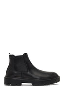 Men's Black Leather Chelsea Boot | Derimod