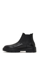 Men's Black Leather Chelsea Boot | Derimod