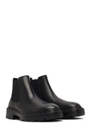 Men's Black Leather Chelsea Boot | Derimod