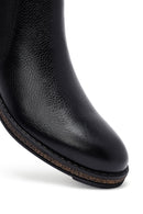 Male Black Leather Chelsea Boots | Derimod