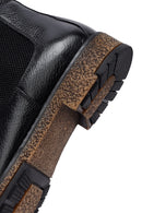 Male Black Leather Chelsea Boots | Derimod