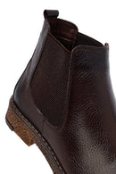 Male Brown Leather Chelsea Boots | Derimod