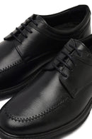Erkek Siyah Bağcıklı Deri Casual Ayakkabı | Derimod