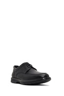 Erkek Siyah Bağcıklı Deri Casual Ayakkabı | Derimod