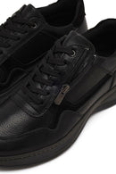 Erkek Siyah Bağcıklı Deri Casual Ayakkabı | Derimod