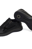 Erkek Siyah Bağcıklı Deri Casual Ayakkabı | Derimod