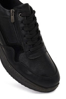 Erkek Siyah Bağcıklı Deri Casual Ayakkabı | Derimod