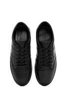 Erkek Siyah Bağcıklı Deri Casual Ayakkabı | Derimod