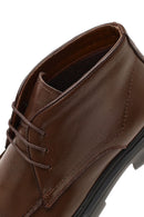 Erkek Kahverengi Bağcıklı Kalın Tabanlı Deri Casual Bot | Derimod