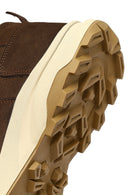 Men's Brown Lace-Up Thick-Soled Nubuck Leather Casual Sneaker | Derimod