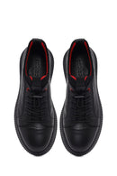 Erkek Siyah Bağcıklı Deri Casual Ayakkabı | Derimod