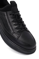 Erkek Siyah Bağcıklı Deri Casual Ayakkabı | Derimod