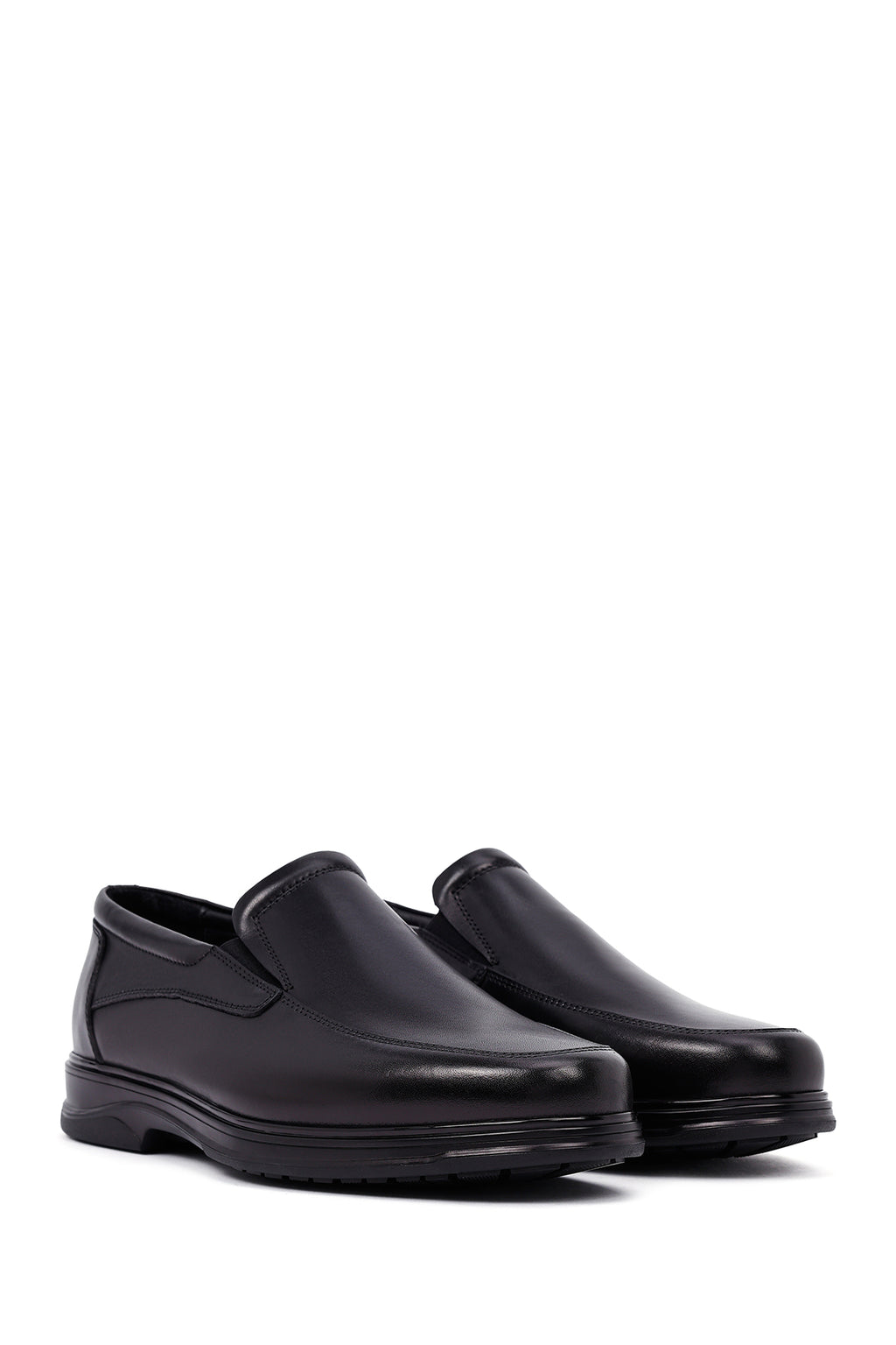 Erkek Siyah Deri Casual Loafer