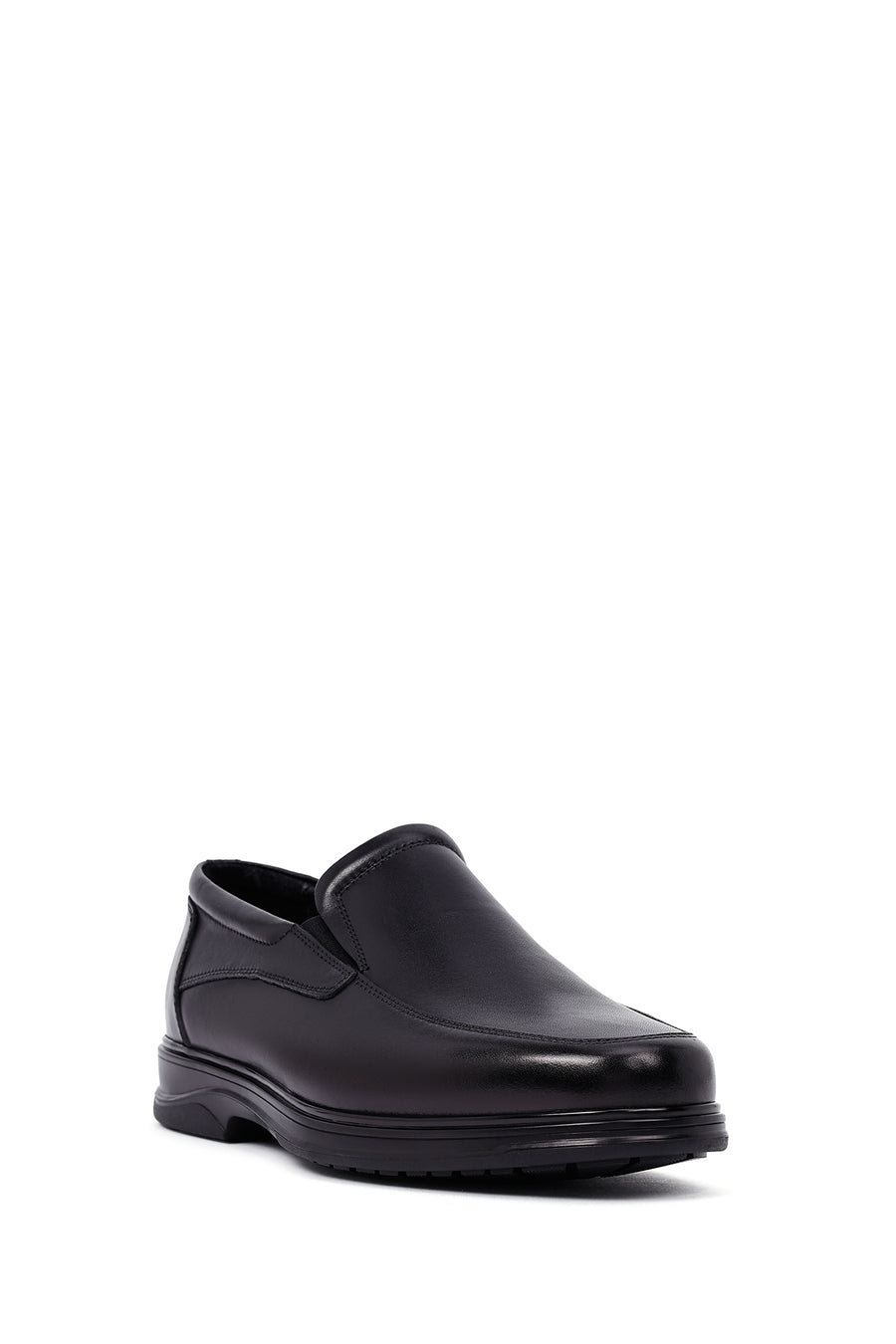 Erkek Siyah Deri Casual Loafer