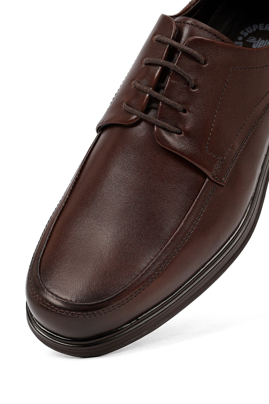 Men's Brown Lace-Up Leather Casual Shoes