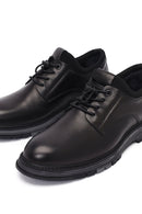 Erkek Siyah Bağcıklı Deri Casual Ayakkabı | Derimod