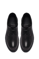 Erkek Siyah Bağcıklı Deri Casual Ayakkabı | Derimod