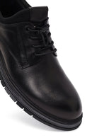 Erkek Siyah Bağcıklı Deri Casual Ayakkabı | Derimod